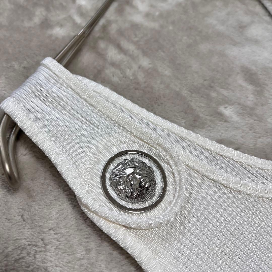 新品　ヴェルサス ヴェルサーチ　ロゴ　リブニット　タンクトップ