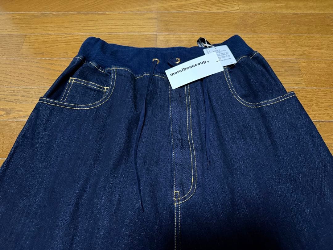 【新品未使用】希少 Mercibeaucoup B：リブパン リブサルエルパンツ