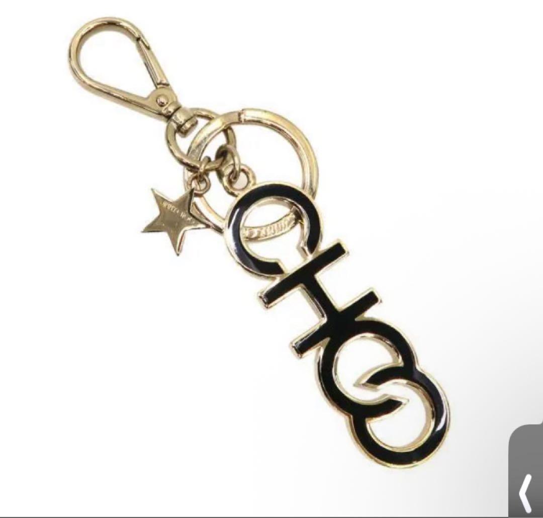 JIMMY CHOO(ジミーチュウ) キーホルダー キーリング ブラック