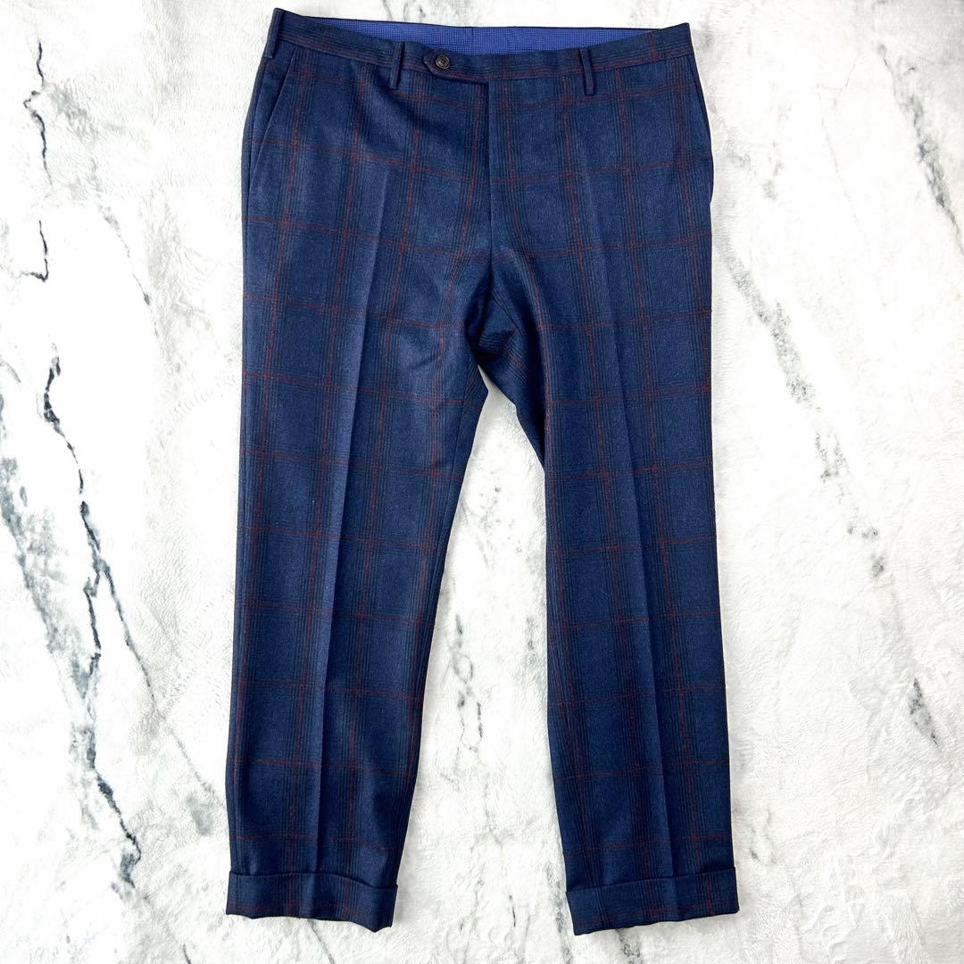 美品✨　サイズ52 ROTA トラウザーズ　フランネル　スラックス　チェック
