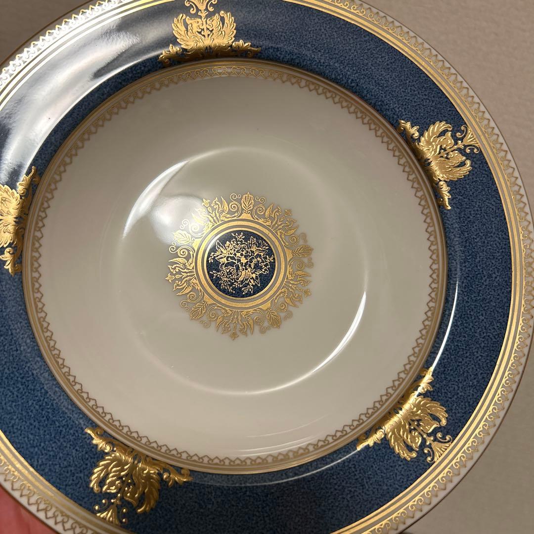 ウェッジウッド　コロンビア　パウダーブルー　スーププレート　ディナープレート