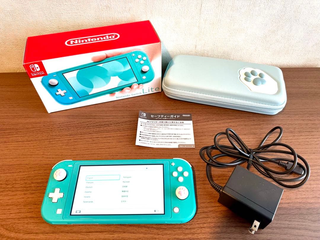 【極美品】Nintendo Switch Lite ターコイズ 本体 おまけ付き