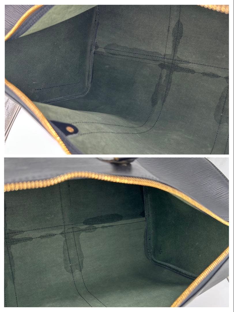 ルイヴィトン エピ キーポル50 M42962 黒 ボストンバッグ 保存袋 鍵付