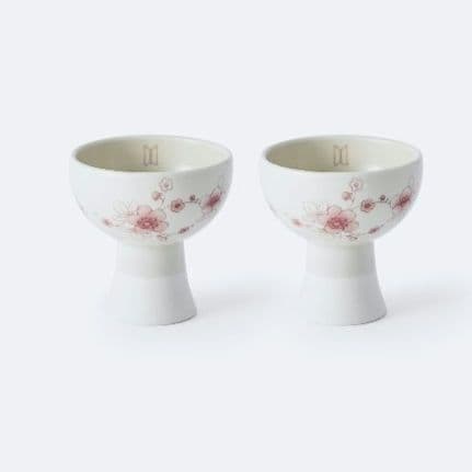 BTS 紅梅 廣州窯 クァンジュヨ KwangJuYo ベルカップ 音杯 2個