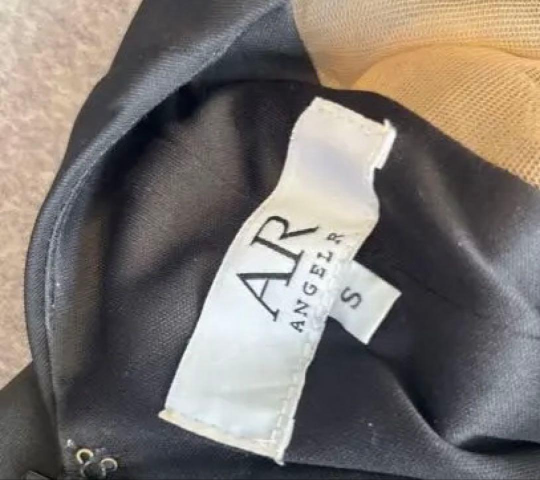 エンジェルアール　ビジュー　ブラック　ミニ　タイト　キャバドレス　ナイトドレス