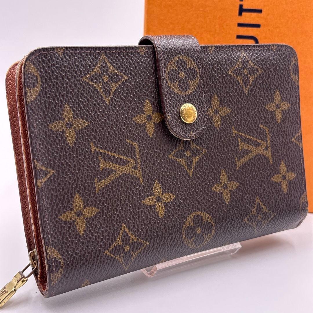 【廃盤】ルイヴィトン ポルトパピエジップ モノグラム パスケース付き 折り財布