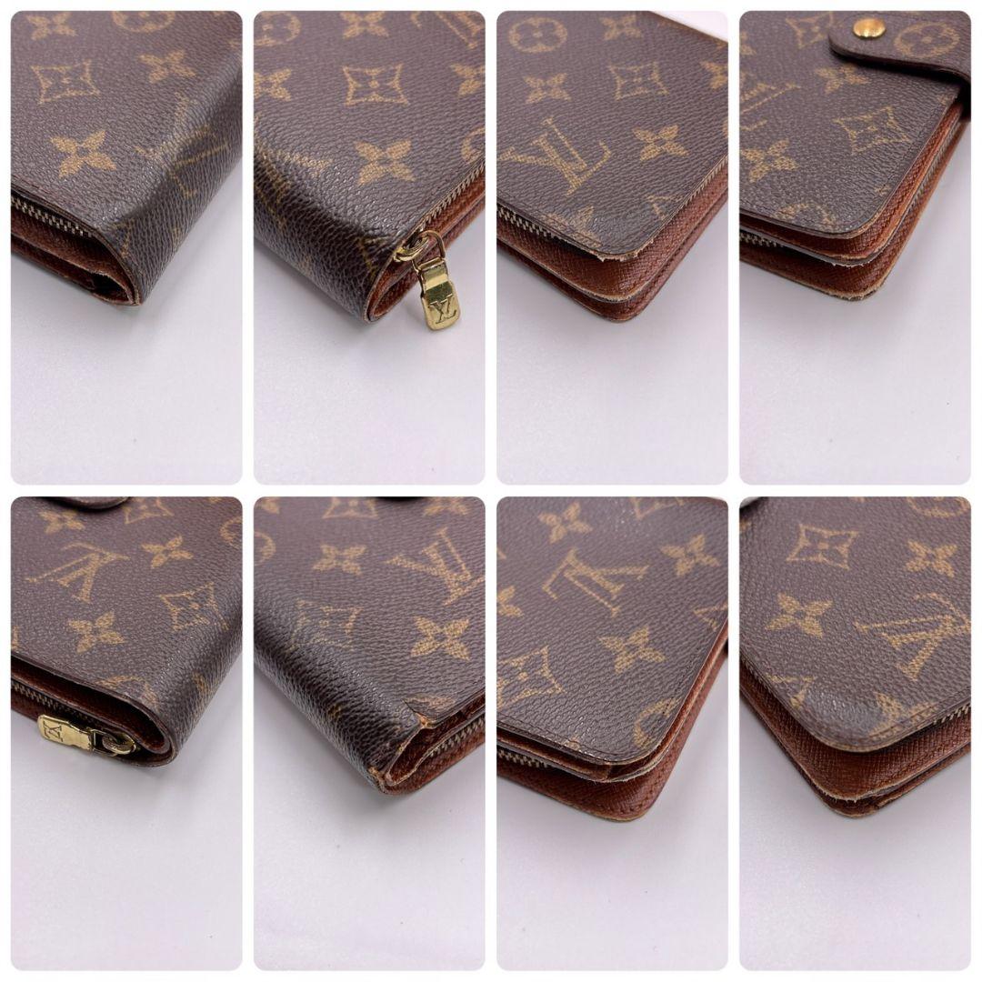 【廃盤】ルイヴィトン ポルトパピエジップ モノグラム パスケース付き 折り財布
