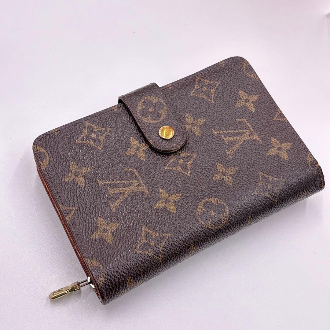 【廃盤】ルイヴィトン ポルトパピエジップ モノグラム パスケース付き 折り財布