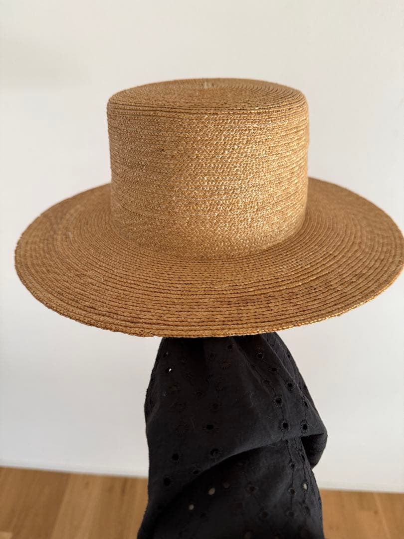 最終値下げ　wicagrocery 麦わら帽子　少し大きめ59cm