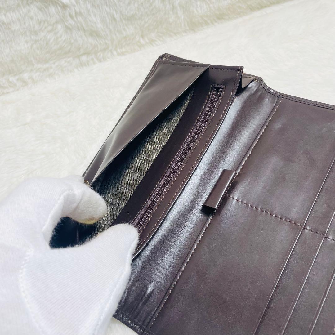 新品未使用品　正規品FENDI フェンディ　ズッカ柄ロングウォレット　長財布　茶