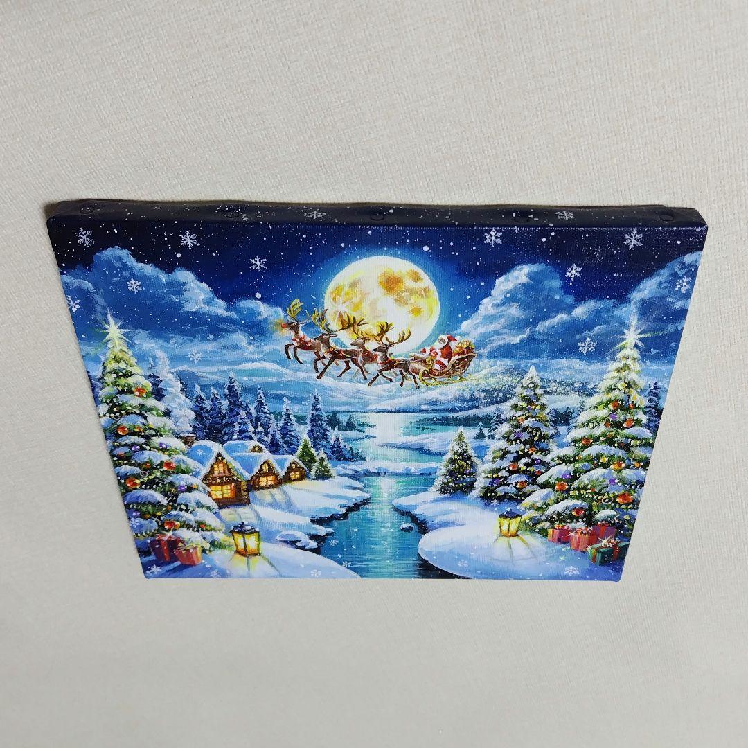 8*！様 【Happy Christmas】アクリル画 F3 風景画 絵画