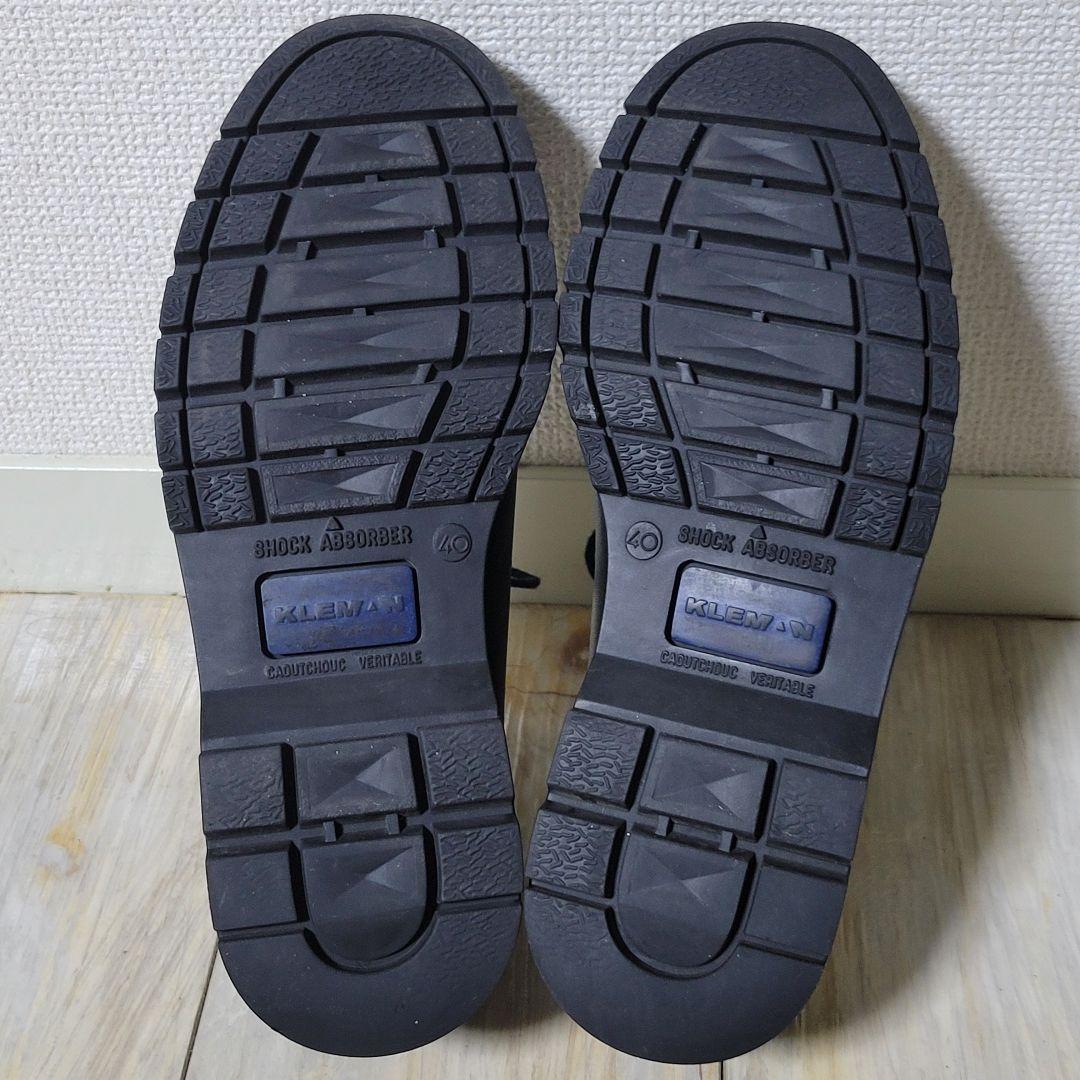 クレマン KLEMAN PADRE チロリアンシューズ レースアップ 40 黒