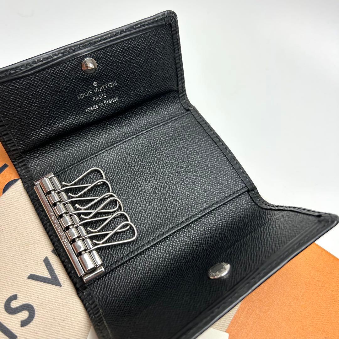 鑑定済 ルイヴィトン エピ ブラック キーケース6連