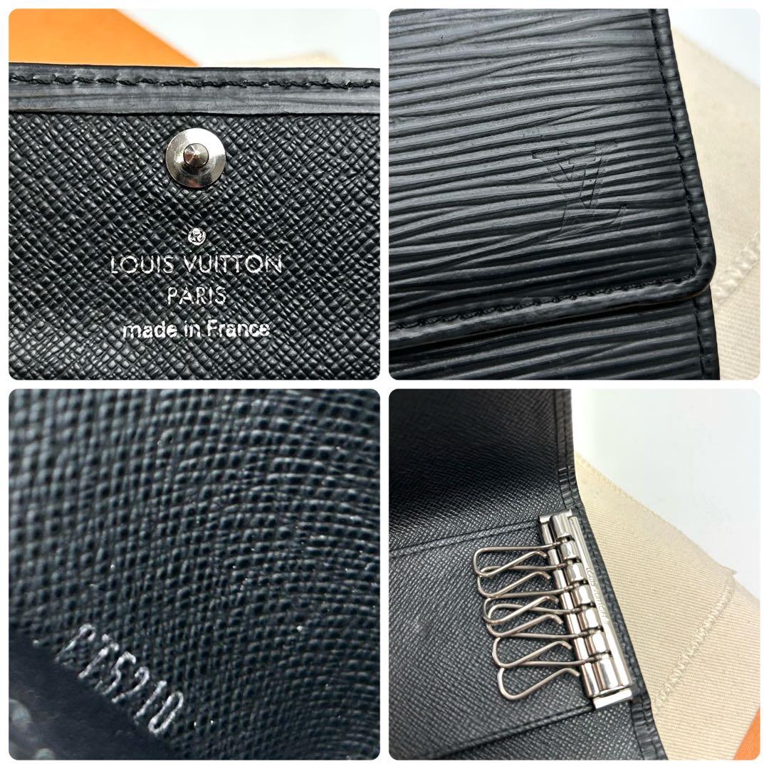 鑑定済 ルイヴィトン エピ ブラック キーケース6連