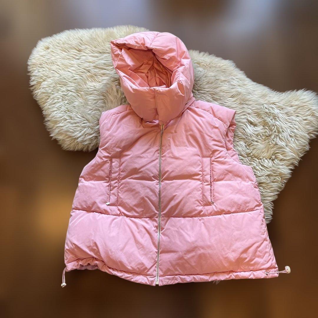 お値下げ可BLAMINK ブラミンクダウンベスト ピンク 38