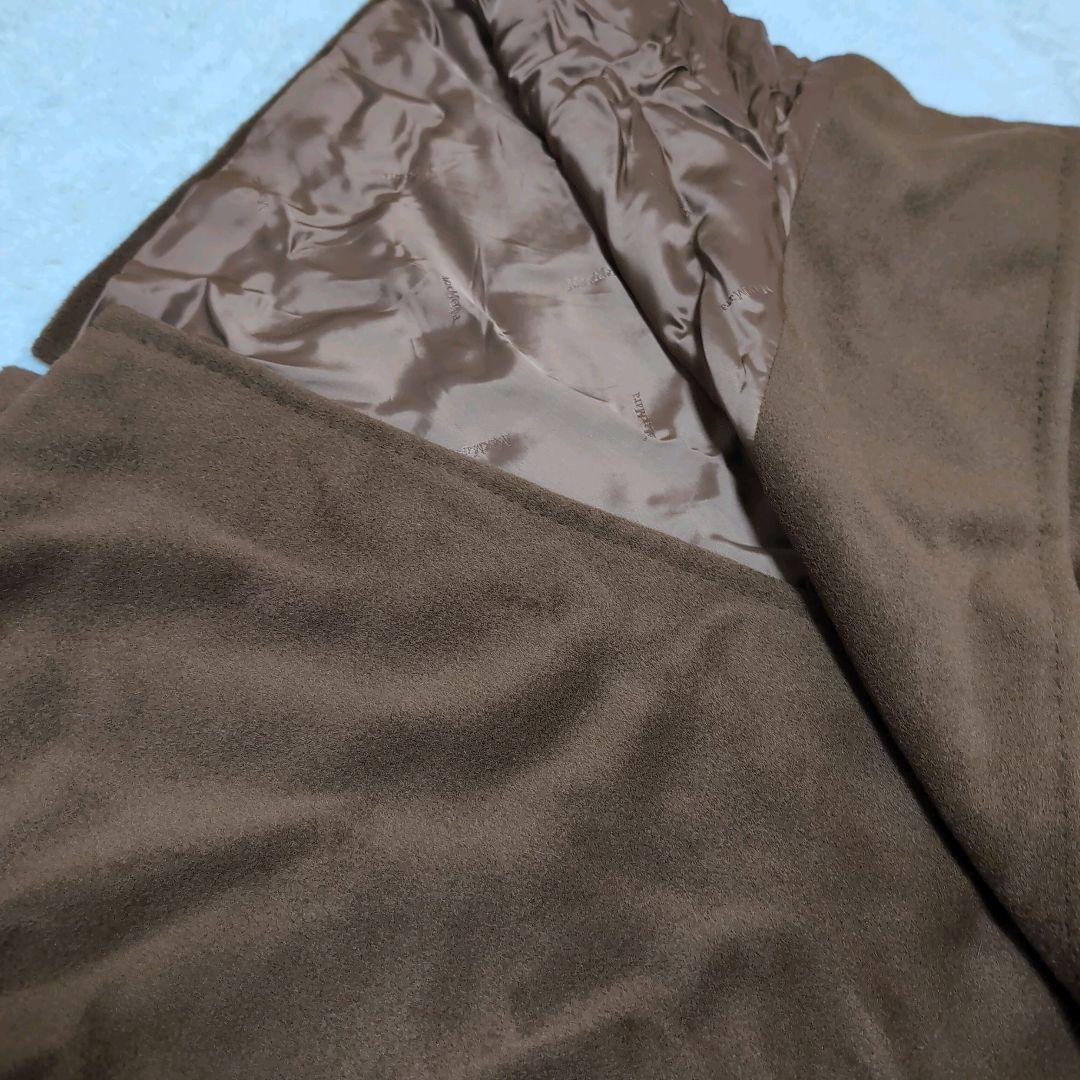 MarMara カシミア　銀タグ　2way ロングコート　ベルト　ブラウン