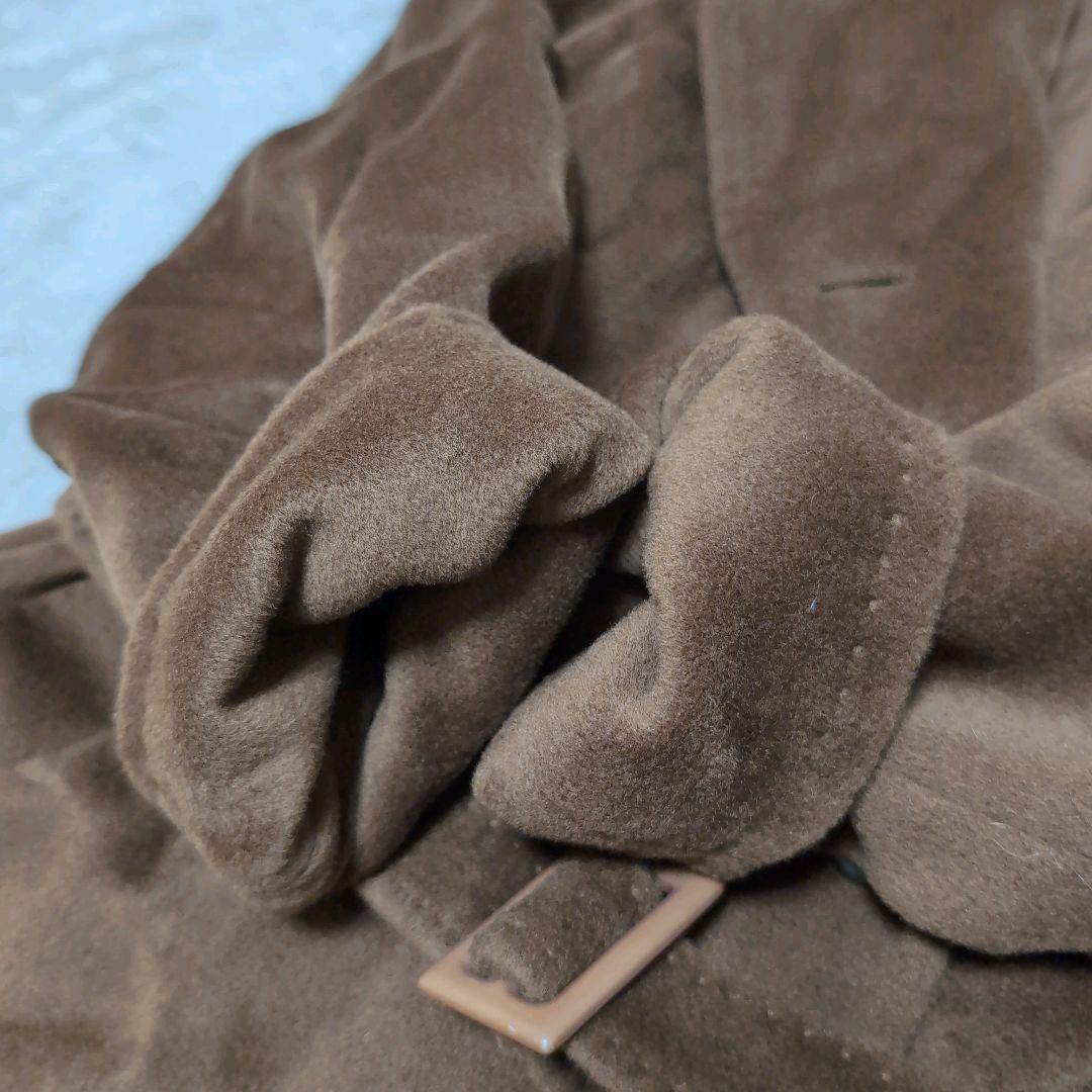 MarMara カシミア　銀タグ　2way ロングコート　ベルト　ブラウン