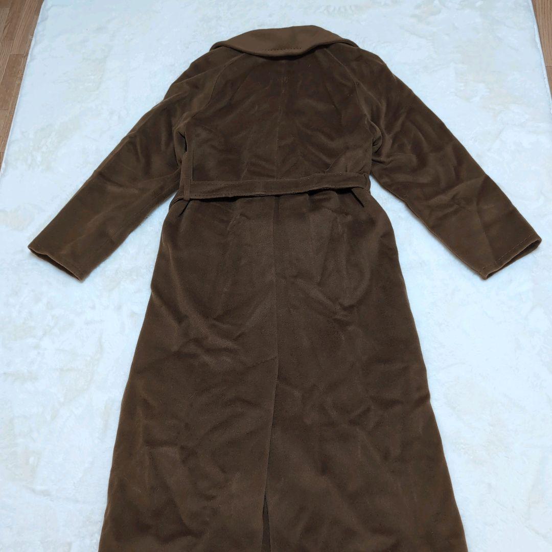 MarMara カシミア　銀タグ　2way ロングコート　ベルト　ブラウン
