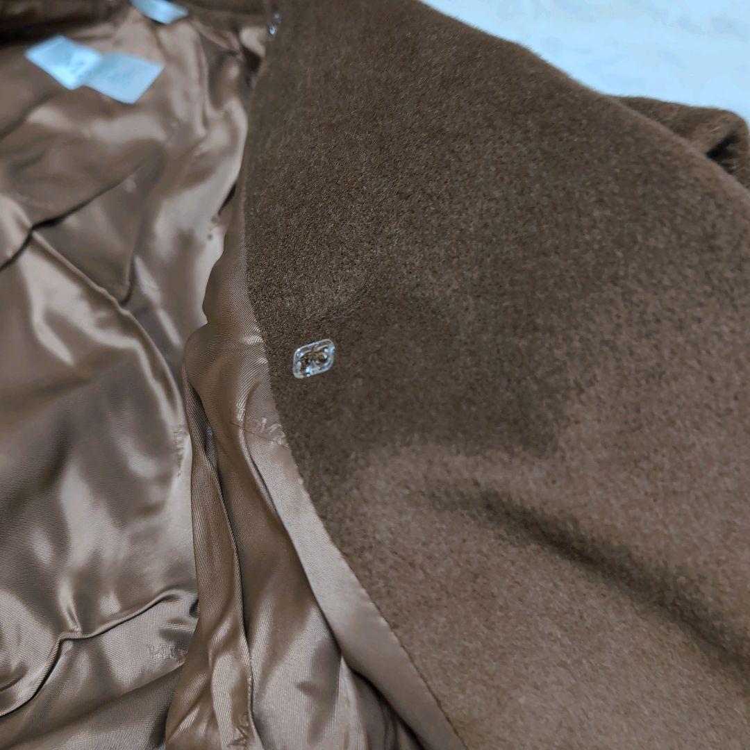 MarMara カシミア　銀タグ　2way ロングコート　ベルト　ブラウン