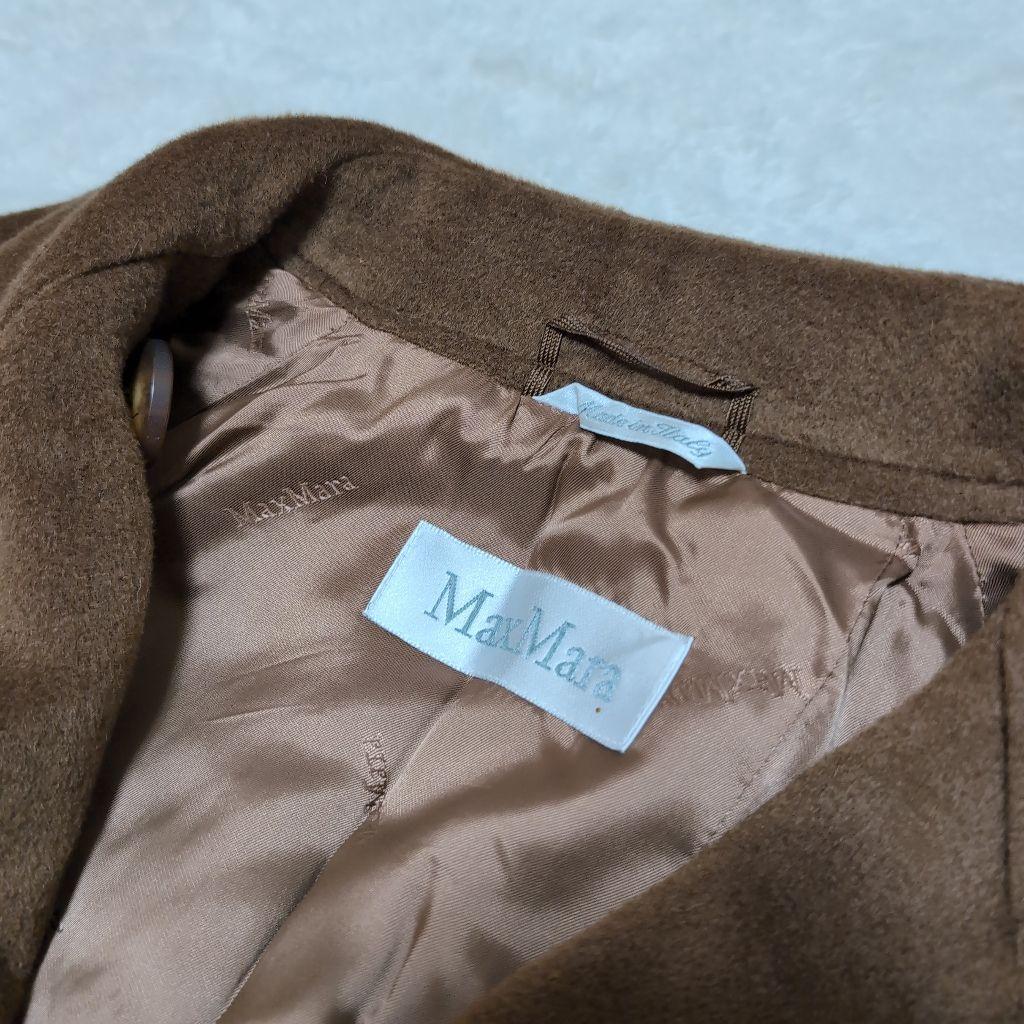 MarMara カシミア　銀タグ　2way ロングコート　ベルト　ブラウン