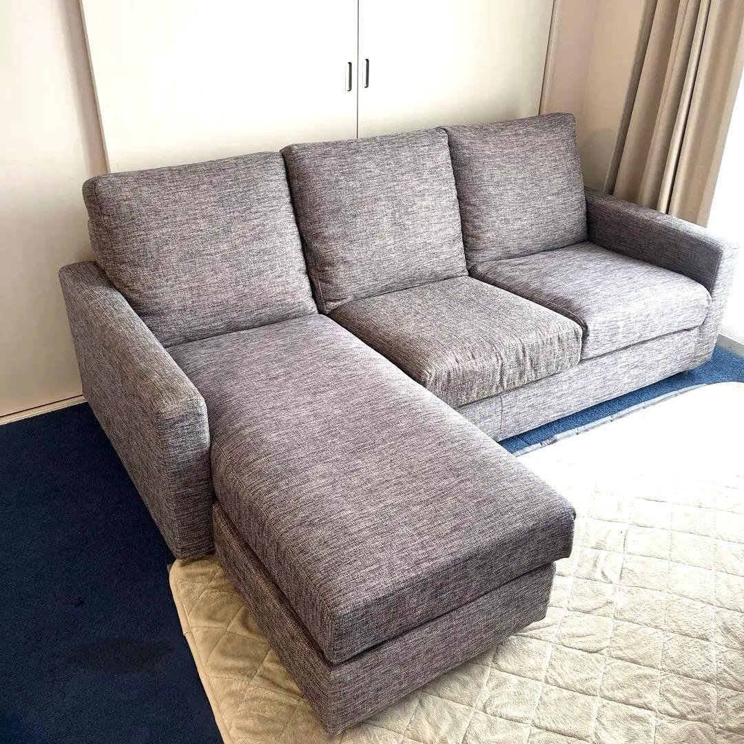 ニトリ　L字型グレーソファ 2、3人掛け　東京・足立区まで引き取り限定！