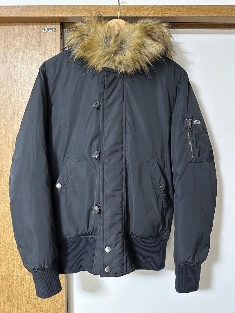 【Lサイズ】ディーゼル N-2Bタイプ 中綿入ジャケット 黒
