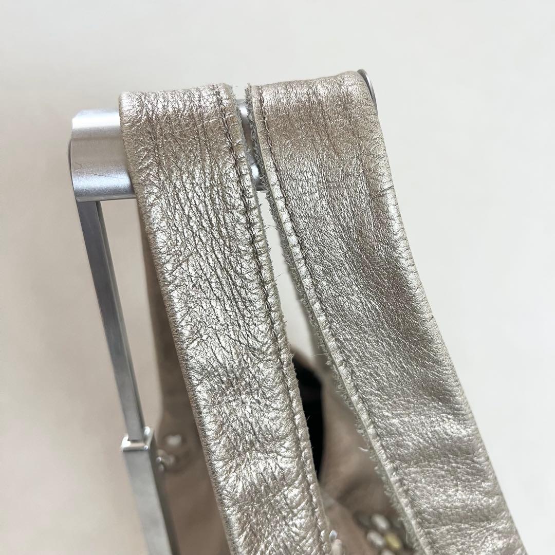 TRES トレ スタッズ レザー トートバッグ y2k グランジ ブロンズ 本革