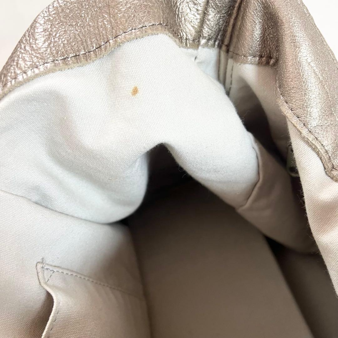 TRES トレ スタッズ レザー トートバッグ y2k グランジ ブロンズ 本革