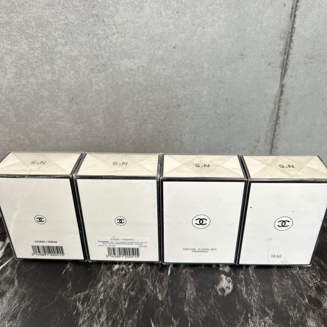 ❤️新品❤️CHANEL No5香水 14ml パルファムN°5 4個まとめ売り