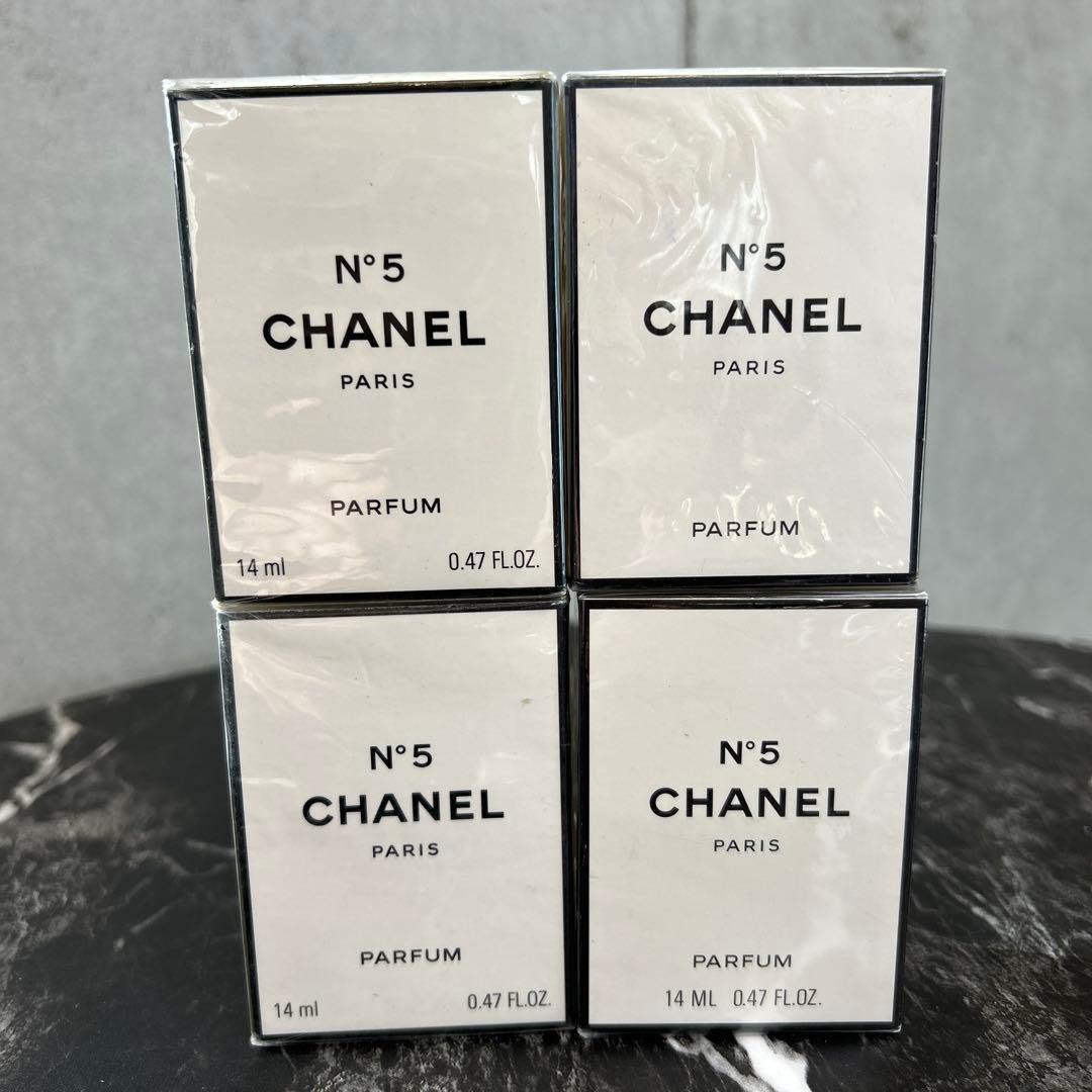 ❤️新品❤️CHANEL No5香水 14ml パルファムN°5 4個まとめ売り
