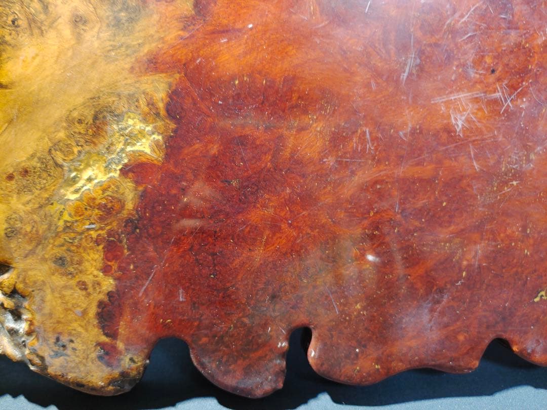 一枚板のテーブル 花梨 瘤 玉杢 葡萄杢 茶台 花台 盆栽台 飾台 無垢 和室