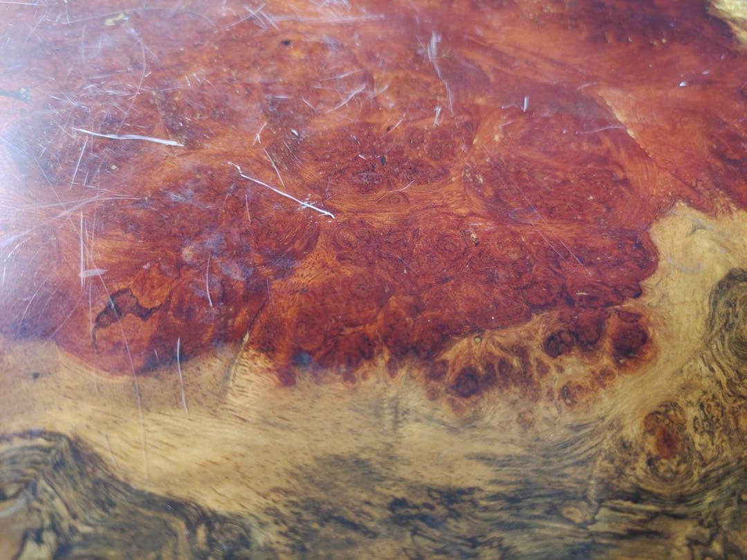 一枚板のテーブル 花梨 瘤 玉杢 葡萄杢 茶台 花台 盆栽台 飾台 無垢 和室