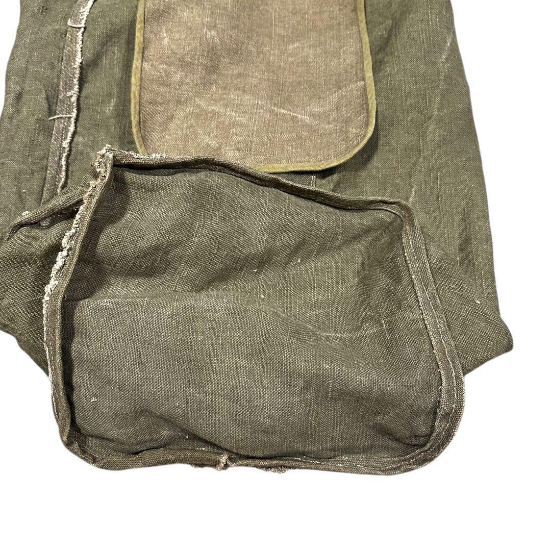 【レア素材】French military オールリネン ダッフルバッグ