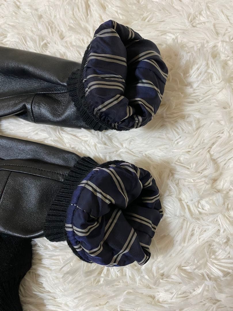 23区 ブルゾン ラムレザー コンビスタジャン レザージャケット　L