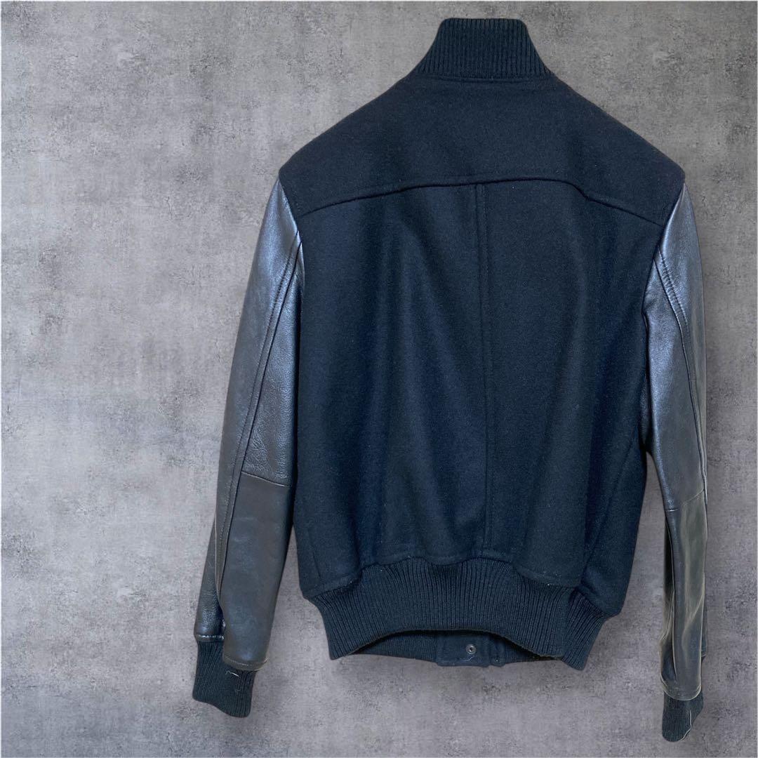 23区 ブルゾン ラムレザー コンビスタジャン レザージャケット　L