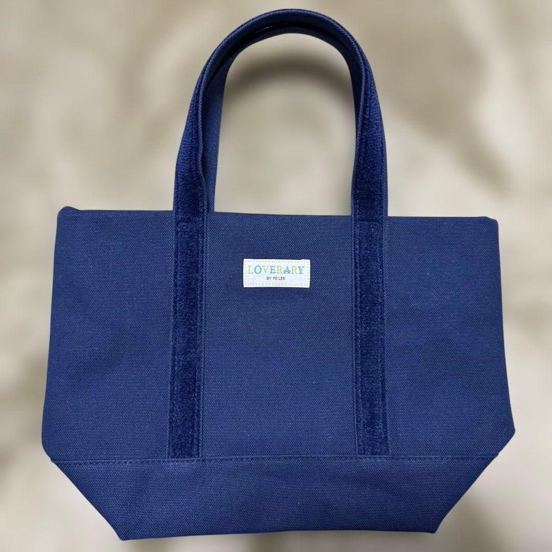 新品未使用　フェイラー　テディ　 ネイビー トートバッグ クマ刺繍