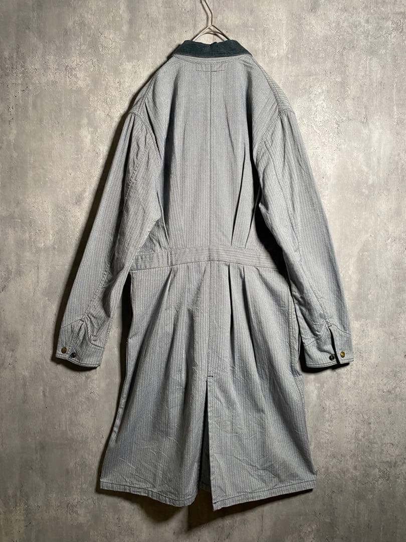 美品⭐️BONCOURA ボンクラ ショップコート ヘリンボーン 40 L相当