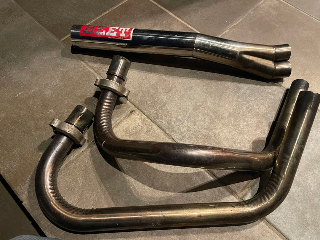 当時物 シワ有り ステンレス ナカノクロス管 60パイホーク2ホーク3