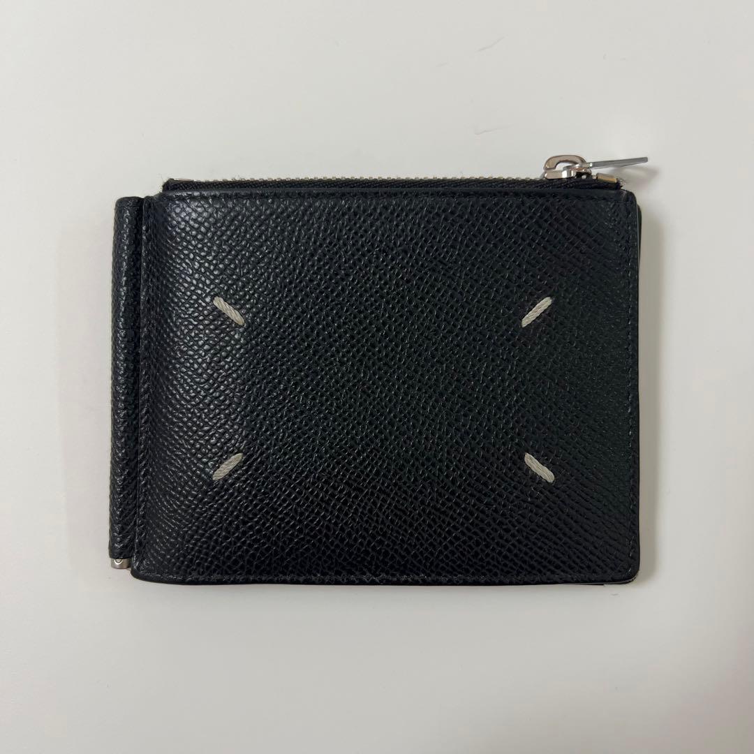 Maison Margiela マネークリップ ブラックレザー