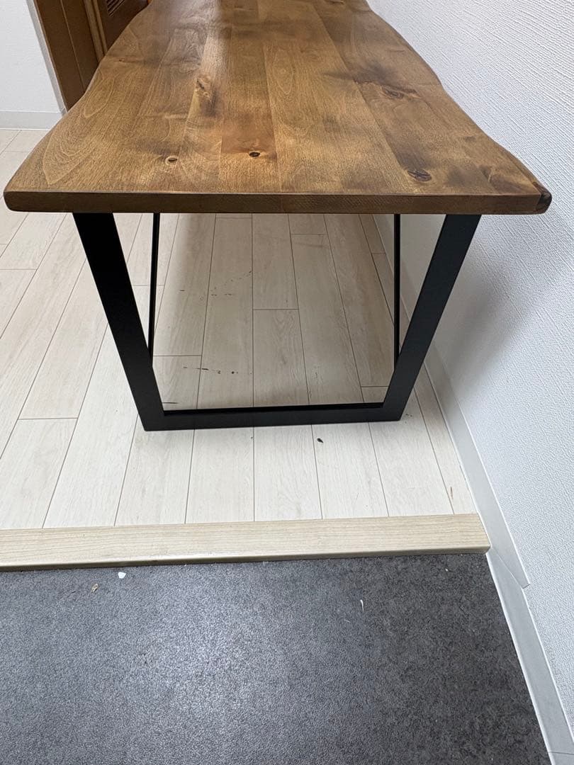 【大阪府茨木市引取限定】和モダン W110 天然木ローテーブル アンセム