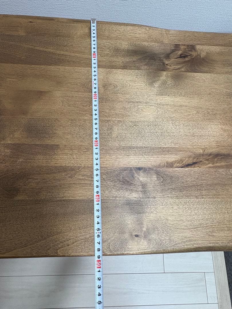 【大阪府茨木市引取限定】和モダン W110 天然木ローテーブル アンセム