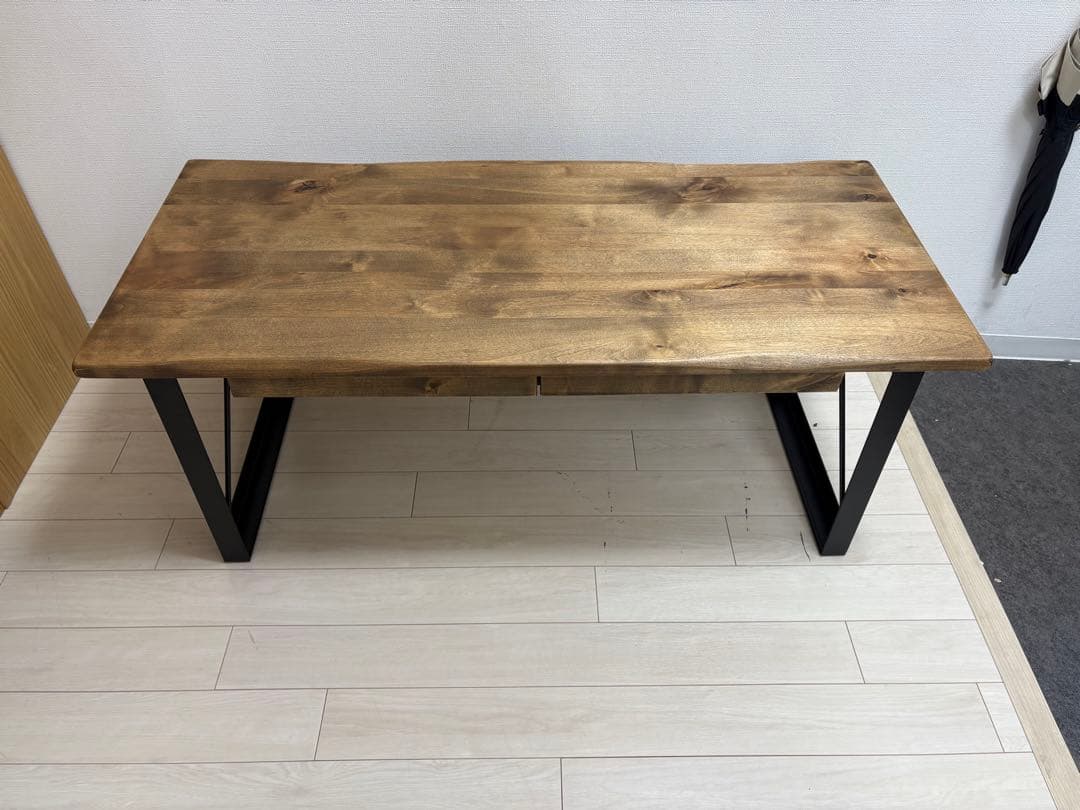 【大阪府茨木市引取限定】和モダン W110 天然木ローテーブル アンセム