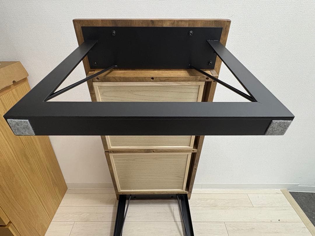 【大阪府茨木市引取限定】和モダン W110 天然木ローテーブル アンセム