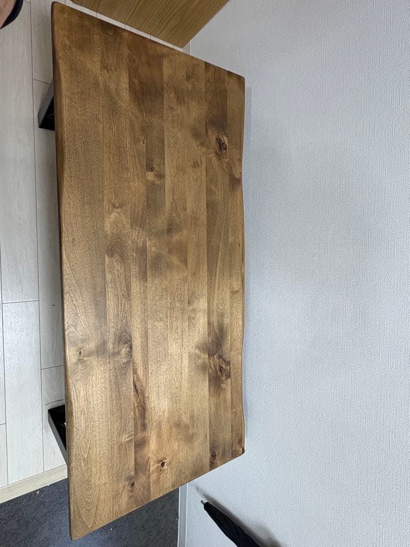 【大阪府茨木市引取限定】和モダン W110 天然木ローテーブル アンセム