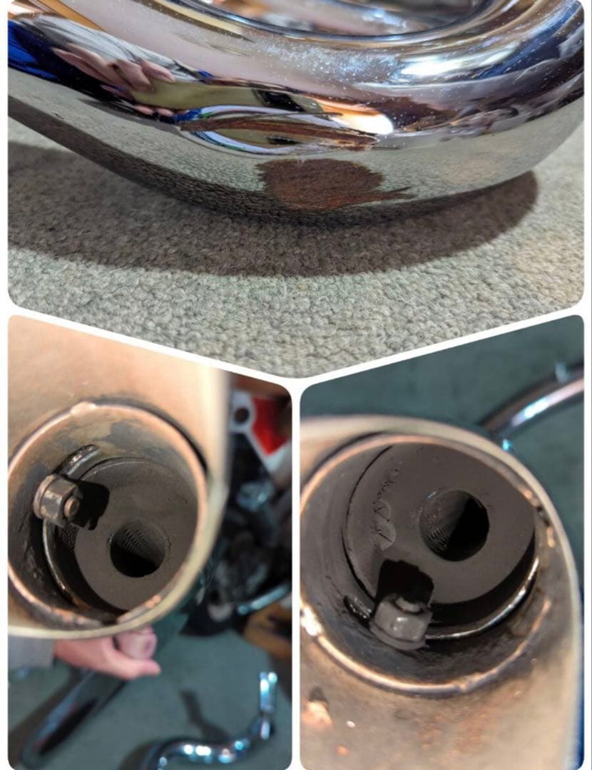 まさと　シャドウ400 アメリカンドラッガーズ製 ストレッチパイプマフラー