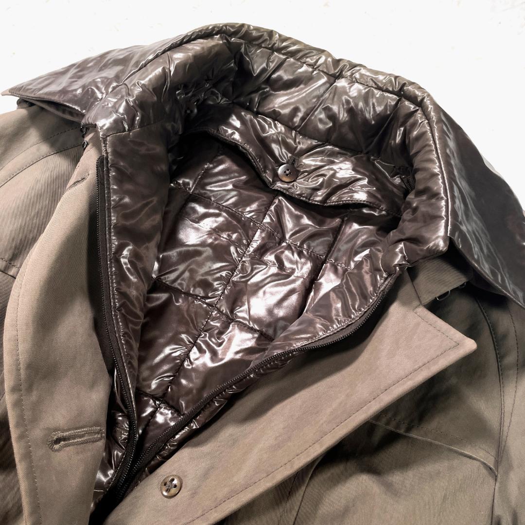 良品✨ HERNO ダウンライナー付 トレンチコート イタリア製 44 カーキ