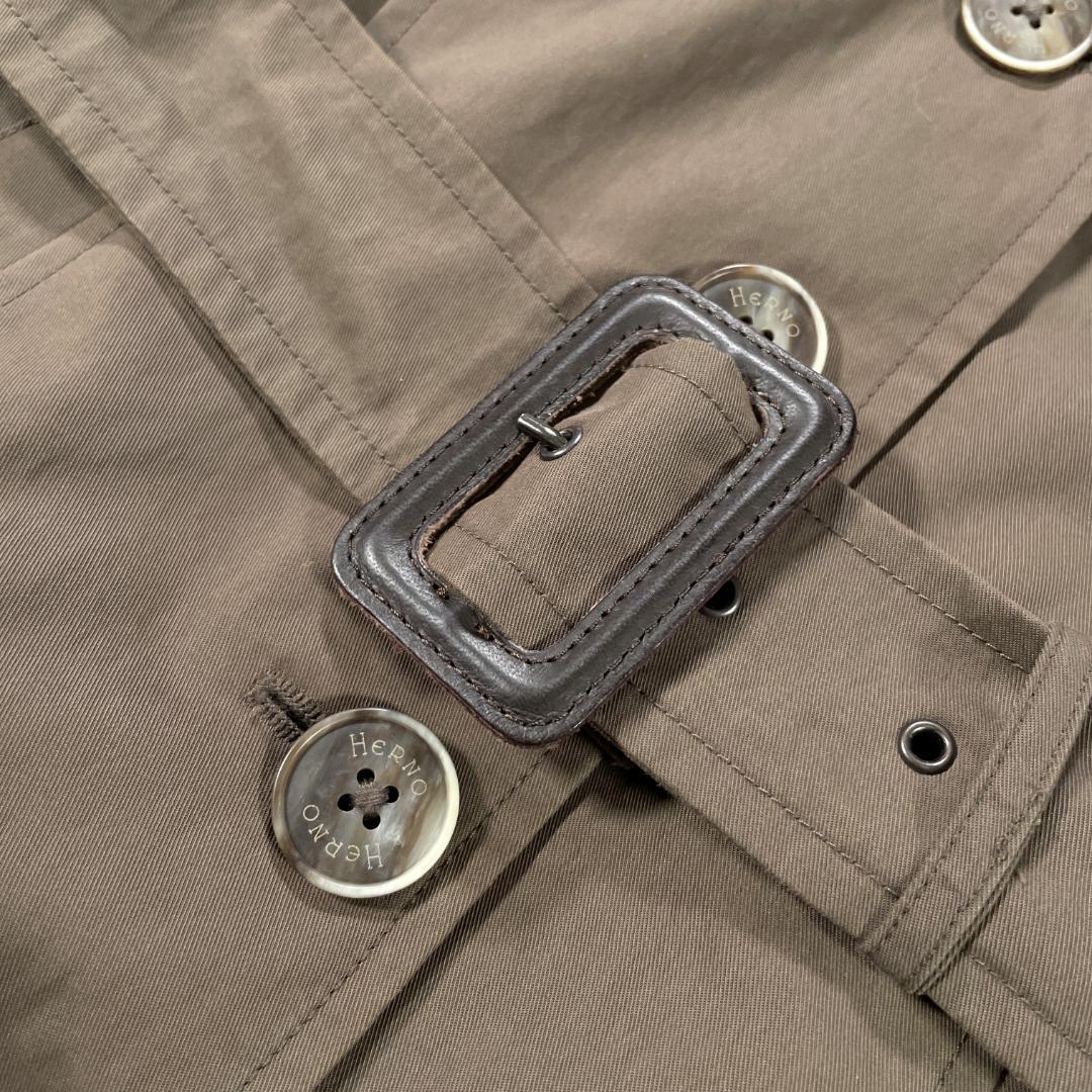 良品✨ HERNO ダウンライナー付 トレンチコート イタリア製 44 カーキ