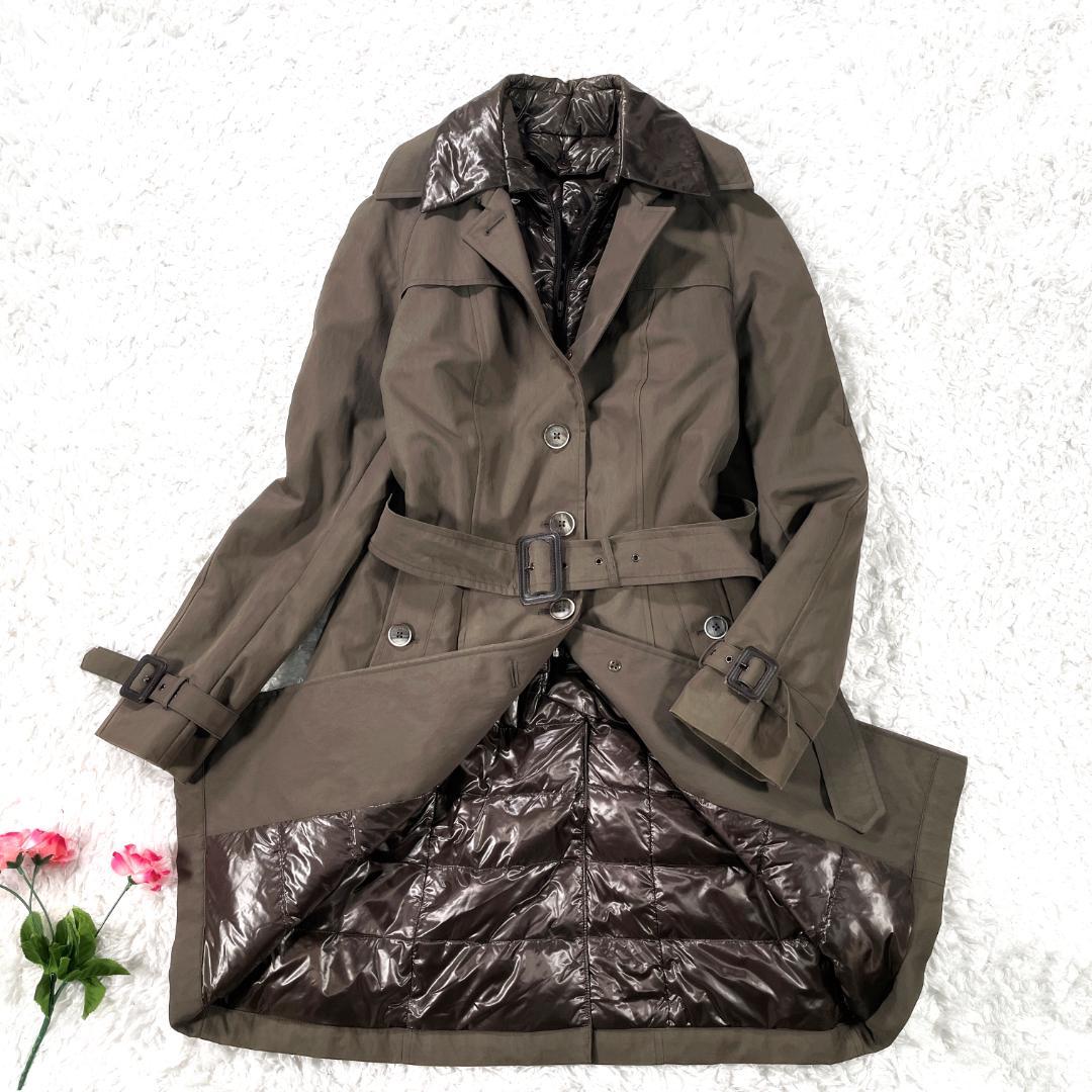 良品✨ HERNO ダウンライナー付 トレンチコート イタリア製 44 カーキ