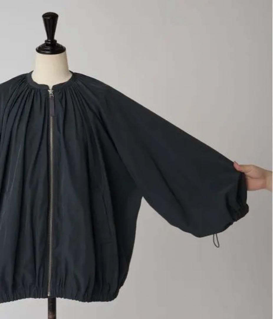 BEARDSLEY ビアズリー　ギャザーブルゾン グレー