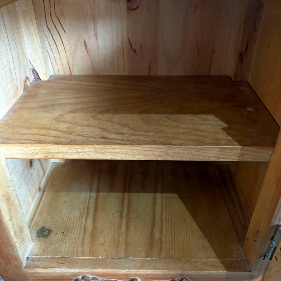 ヴィンテージ ミニキャビネット　サイドテーブル　スペイン　オイルフィニッシュ